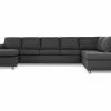 Crazy U-sofa M. Chaiselong, Mørkegrå (Højrevendt) -Sofaer Butik 9000563178