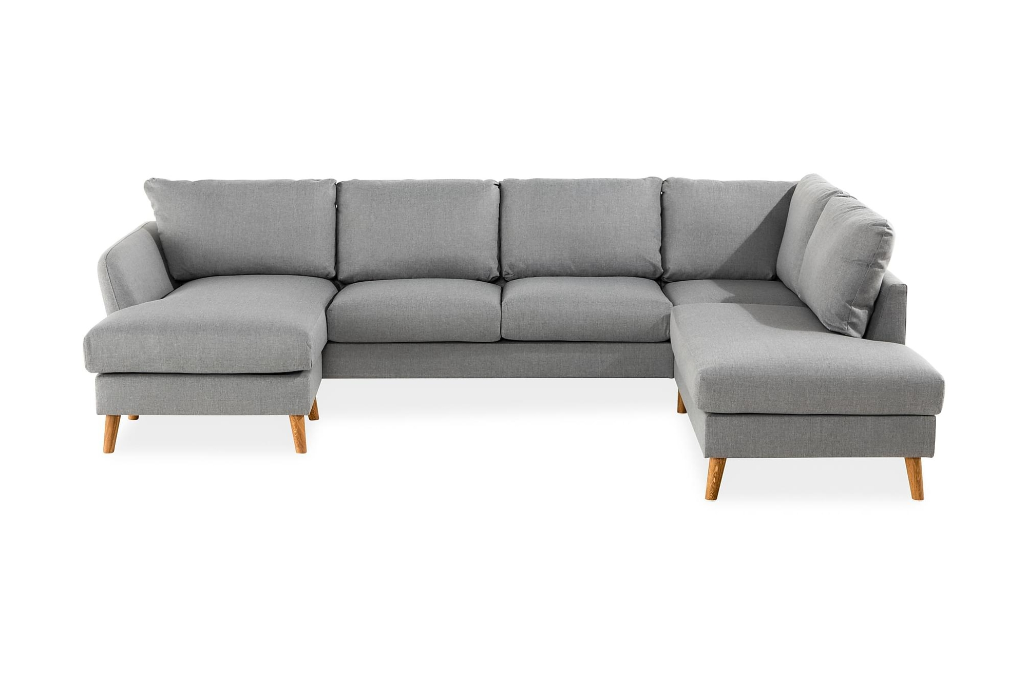 Trend U-sofa M. Chaiselong, Lysegrå (Højrevendt) 3 Trend U-sofa M. Chaiselong, Lysegrå (Højrevendt)