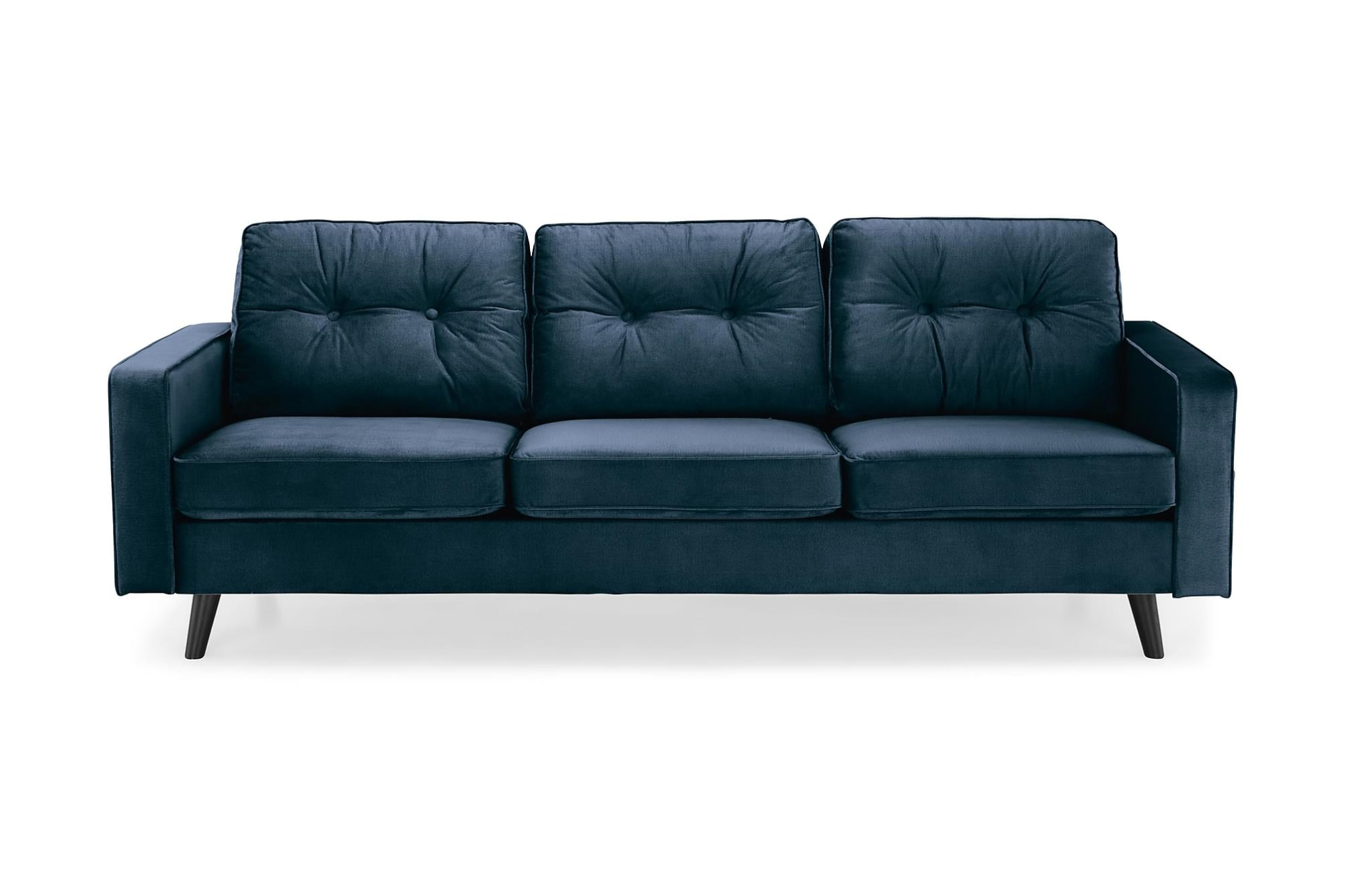Monroe 3 Pers. Sofa, Mørkeblå Velour 3 Monroe 3 Pers. Sofa, Mørkeblå Velour
