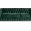 Chesterfield Lyx 3 Pers. Sofa, Mørkegrøn Velour 1 Chesterfield Lyx 3 Pers. Sofa, Mørkegrøn Velour -Sofaer Butik 9000660272