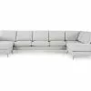 Ocean Lyx U-sofa M. Chaiselong, Beige (Højrevendt) -Sofaer Butik 9000662088