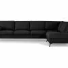 Ocean Lyx 4 Pers. Sofa M. Chaiselong, Sort (Højrevendt) -Sofaer Butik 9000662095