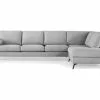 Ocean Lyx 4 Pers. Sofa M. Chaiselong, Grå (Højrevendt) -Sofaer Butik 9000662096