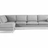 Ocean Lyx 4 Pers. Sofa M. Chaiselong, Grå (Venstrevendt) -Sofaer Butik 9000662114
