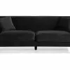 Amanda 3 Pers. Sofa, Sort Velour -Sofaer Butik 9000663753