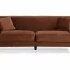 Amanda 3 Pers. Sofa, Rustrød Velour -Sofaer Butik 9000663756