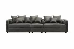 Livly 4 Pers. Sofa, Grå Velour