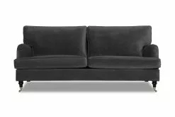 Howard Classic 3,5 Pers. Sofa, Mørkegrå Velour