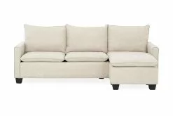 Lerdal 3 Pers. Sofa M. Chaiselong, Beige (Vendbar)