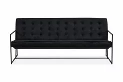 Indy 3 Pers. Sofa, Sort Velour