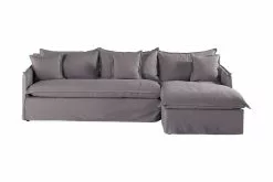 Hedda Sofa M. Chaiselong, Grå (Højrevendt)