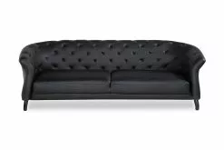 Chesterfield Niva 3 Pers. Sofa, Sort