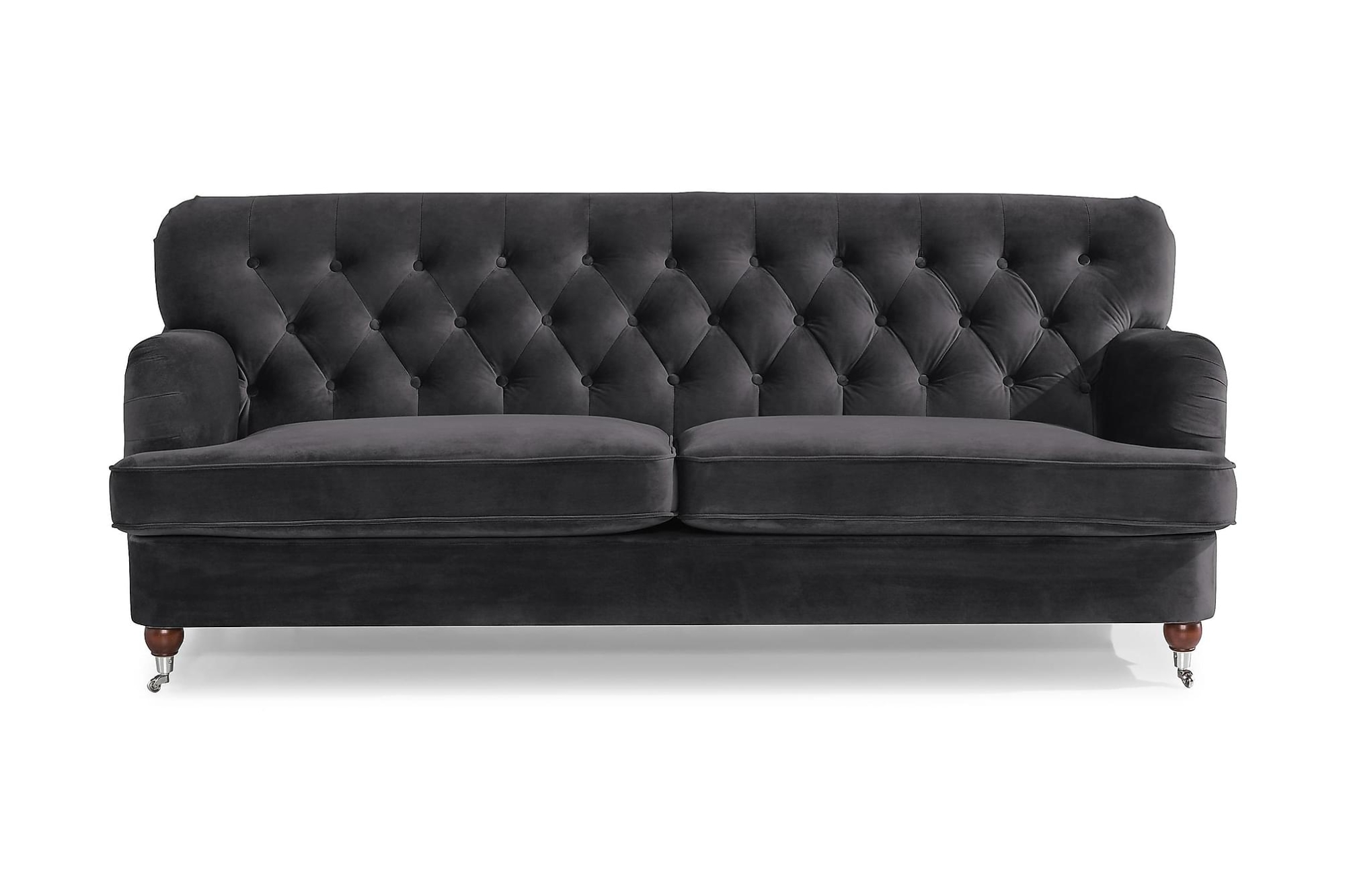 Howard Riviera 3 Pers. Sofa, Mørkegrå Velour 3 Howard Riviera 3 Pers. Sofa, Mørkegrå Velour