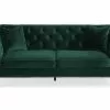 Charlene 3 Pers. Sofa, Grøn Velour 1 Charlene 3 Pers. Sofa, Grøn Velour -Sofaer Butik 9000910650