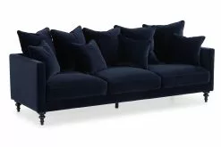 Wanberg 3 Pers. Sofa, Blå Velour