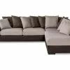 Cuba 3 Pers. Chaiselong Sofa Inkl. Løse Puder, Brun/beige (Højrevendt) -Sofaer Butik 9000917841