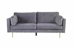 Bloom 3 Pers. Sofa, Grå Velour