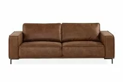 Akron 2,5 Pers. Sofa, Brun Bonded Læder