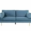 Bloom 3 Pers. Sofa, Blå Velour -Sofaer Butik 9000952320
