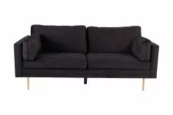 Bloom 3 Pers. Sofa, Sort Velour