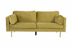 Bloom 3 Pers. Sofa, Gul Velour